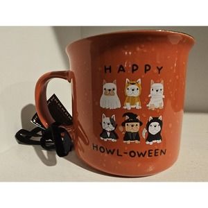 HAPPY HOWL-OWEEN Frenchie French Bulldogs In Costume Coffee Mug New